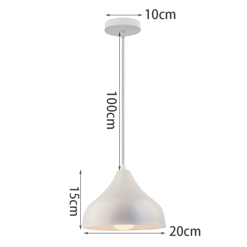 DecorBites™ Industrial Pendant Lights: Modern LED Hanging Lamps for Home Living Room Kitchen Decor