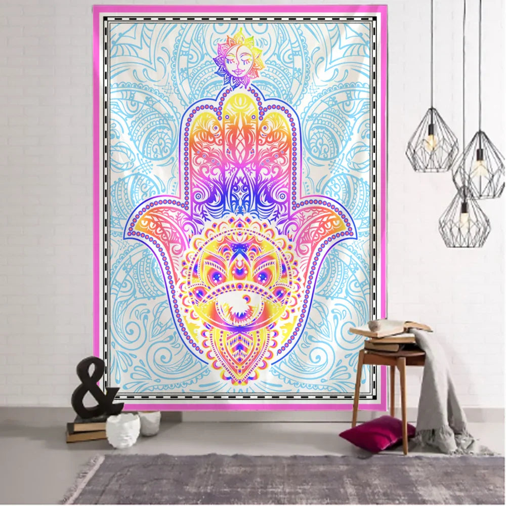 Decobites Mandala Astrology Tarot Tapestry Wall Hanging for Bohemian Hippie Home Decor