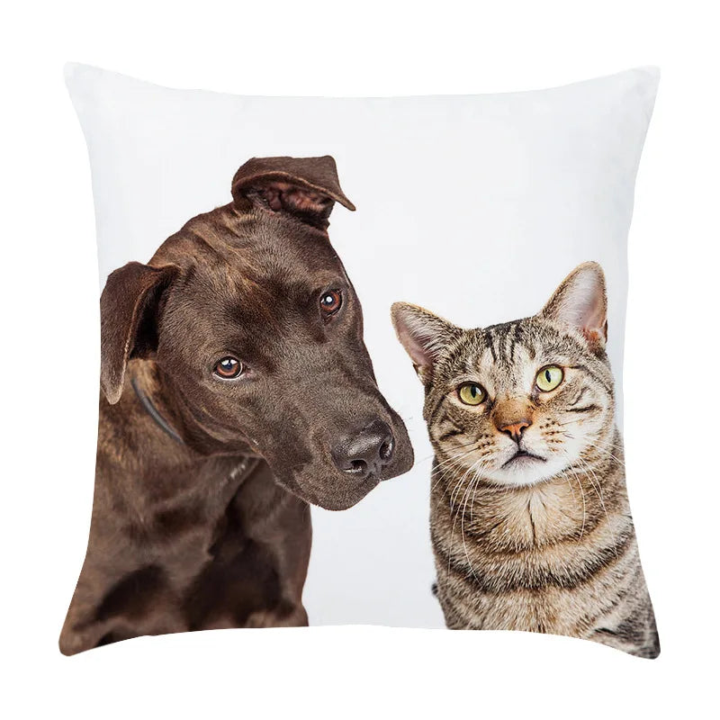 DecorBites™ Co-Pattern Series Peach Skin Pillowcase - 45X45CM - Custom Bedside & Sofa Pillowcase