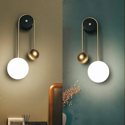 DecorBites™ Golden Ball LED Wall Lamp for Home Decor