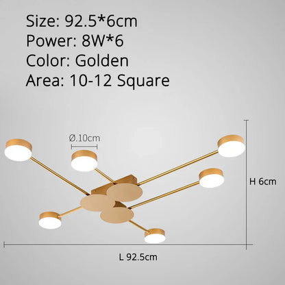 DecorBites™ LED Chandelier Lights: Modern, Creative Home Indoor Lighting Fixtures for Living Room, Bedroom, Kitchen