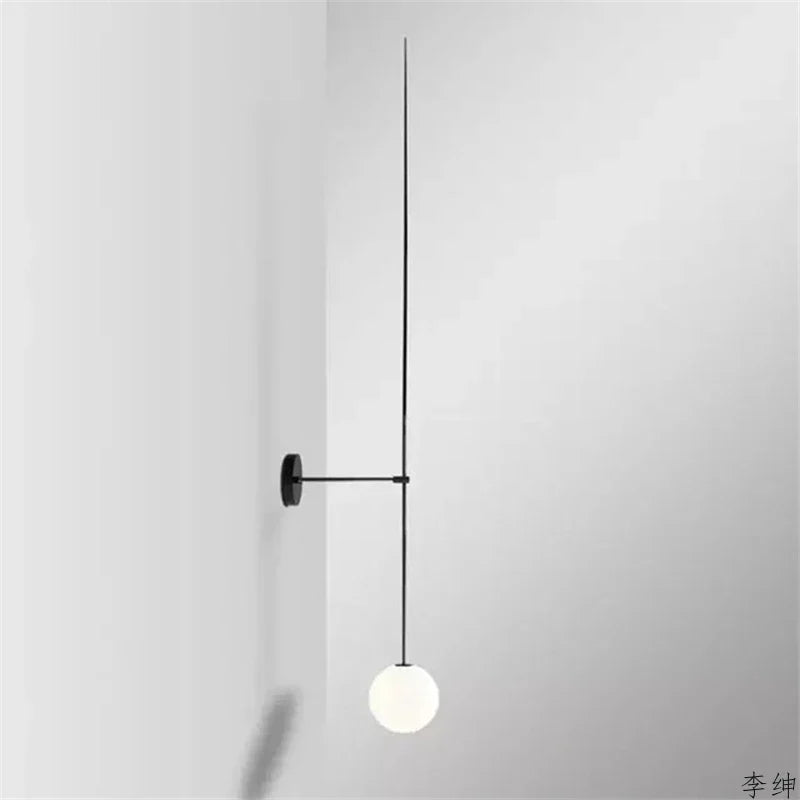 Aplique de pared LED con forma de bola de cristal DecorBites™ - Diseño nórdico minimalista