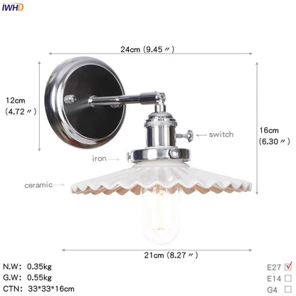 DecorBites™ Amber Glass Ball Wall Lights - Modern LED Wall Lamp for Home Bedroom Mirror Stair