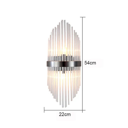DecorBites™ Glass Rod Crystal Wall Lamp: Modern Nordic Light Luxury for Bedroom, Living Room