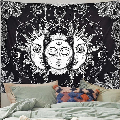 Decobites Mandala Sun Moon Tapestry Hippie Boho Decor