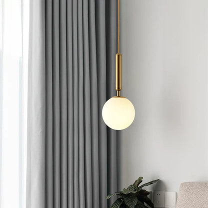 Lámpara colgante LED DecorBites™ con forma de bola de cristal para dormitorio y bar, moderna lámpara de techo colgante tipo globo.