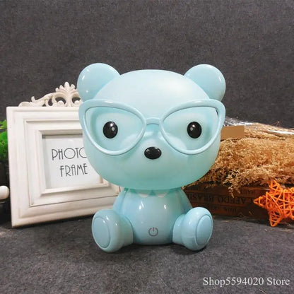 ديكوربايتس™ مصباح مكتبي USB ليلي على شكل أرنب للأطفال، موفر للطاقة، LED، حماية للعين، هدية