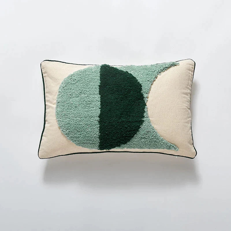 DecorBites™ Blue Tufted Geometric Boho Style Cushion Cover 45x45cm for Home Decor