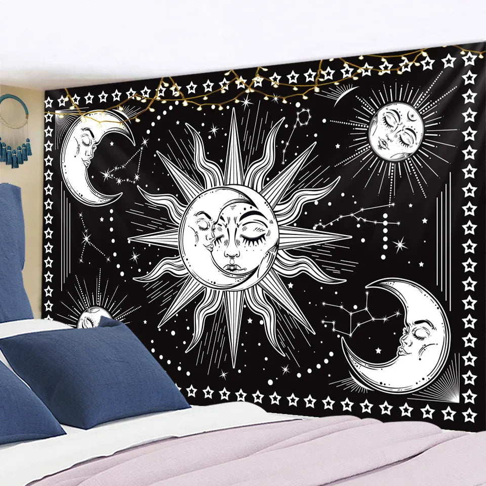 Decobites Celestial Mandala Hippie Tapestry Wall Hanging Dorm Decor