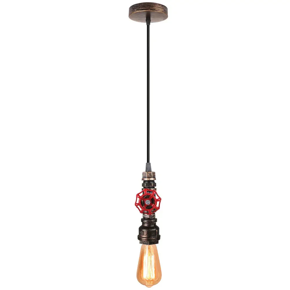Lámpara colgante de loft retro industrial Decorbites™ con tubería de agua