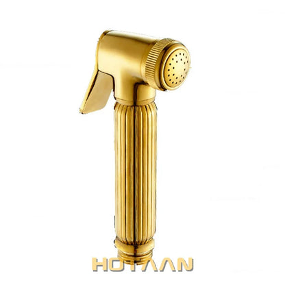 DecorBites™ Gold Bidet Faucet: Hygienic Muslim Shower Sprayer for Clean Toilet Experience