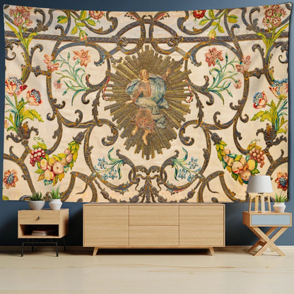 ديكوربايتس™ نسيج جداري بنمط عتيق باللون الكاكي لديكور داخلي فاخر