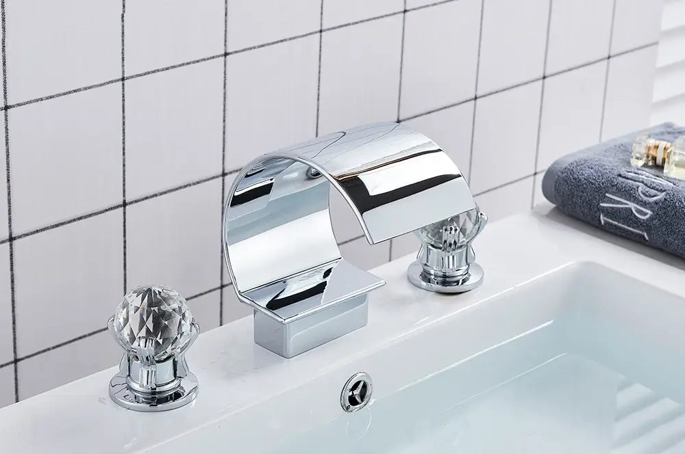 DecorBites™ Waterfall Bathroom Basin Faucet - Hot/Cold Mixer