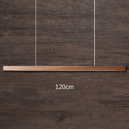 مصباح معلق من خشب الجوز الأسود من DecorBites™ لغرفة الطعام والمكتب والبار