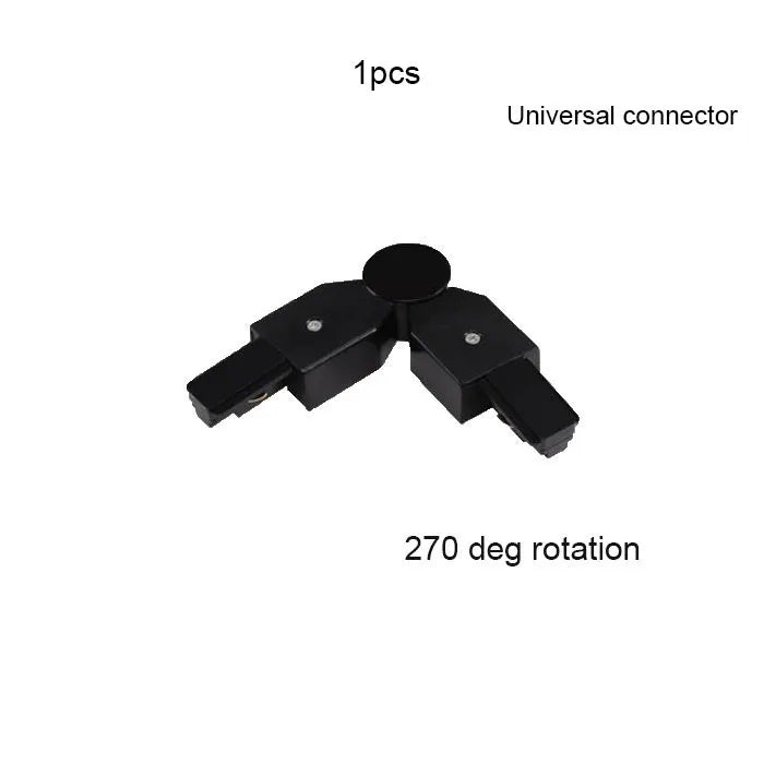 DecorBites™ 100cm Black White Track for Track Lights Aluminum Rail Part