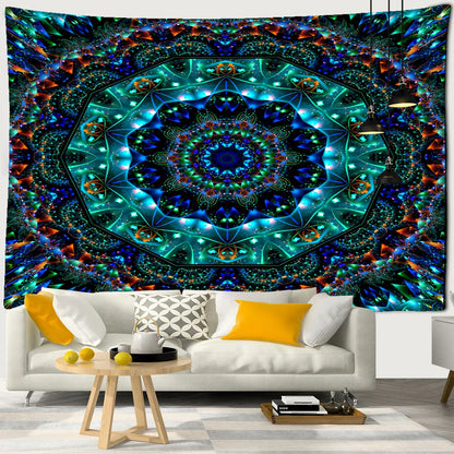 Decobites Chakras Mandala Tapestry Wall Hanging - Hippie Psychedelic Home Decor