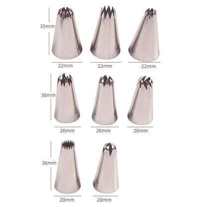 DecorBites™ Big Size Russian Pastry Nozzles Cake Cupcake Decorator Set