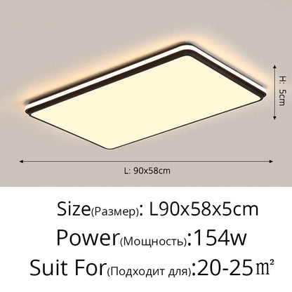 DecorBites™ LED Ceiling Lamps: Modern Dimmable Lights for Living Room, Dining Room, Bedroom