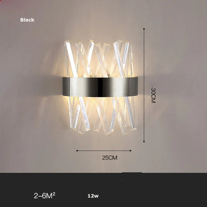 DecorBites™ Gold Black LED Wall Sconce Light for Bedroom Corridor