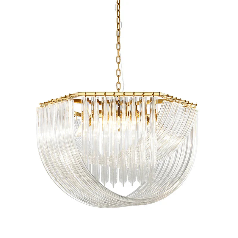 DecorBites™ LED Postmodern Gold Silver Chandelier Lighting for Foyer
