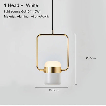 Lámpara colgante tipo araña LED DecorBites™ para comedor moderno, cafetería y bar