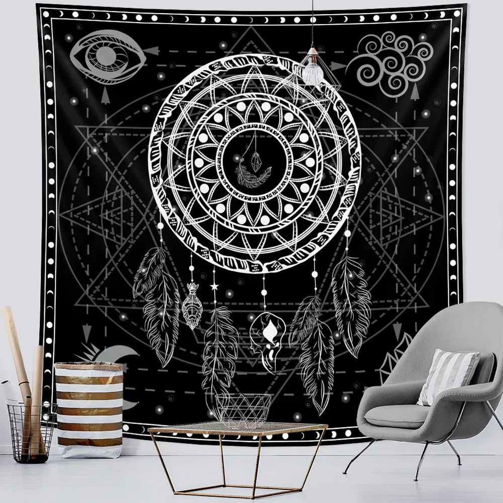 Decobites Viking Energy Meditation Tapestry: Spiritual Home Decor for Hippie Bohemian Vibes