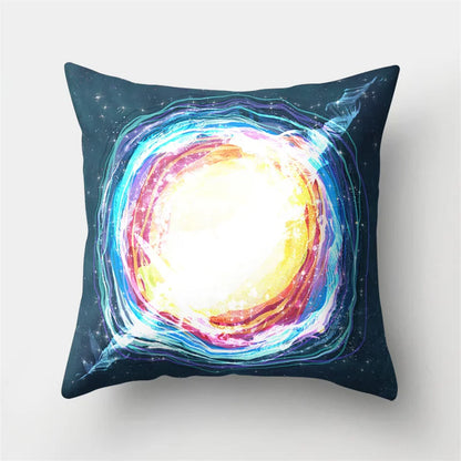 DecorBites™ Cartoon Planet Astronaut Moon Rocket Pillow Case 45x45cm Square Cushion Cover