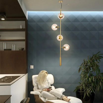 DecorBites™ Glass Pendant Lights: Modern Nordic Minimalist Hanging Lamp for Living Room, Bedroom, Restaurant