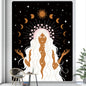 Decobites Boho Girl Tapestry: Hippie Yoga Mat, Sofa Blanket, Home Decor Art