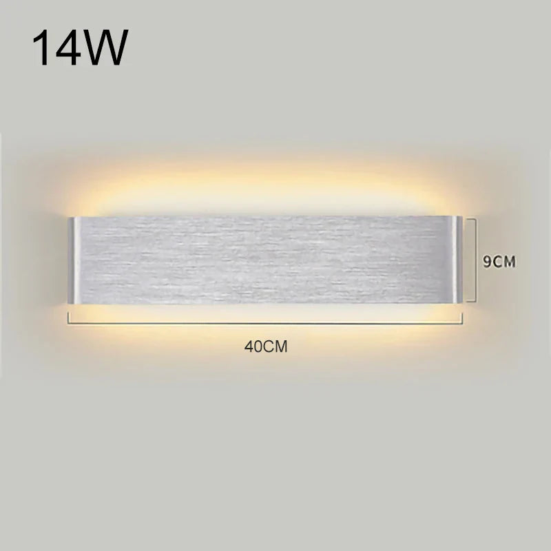 DecorBites™ LED Aluminum Mirror Light Wall Lamp for Corridor, Bedside, Bathroom - Nordic Modern Design