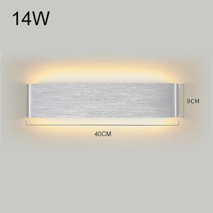 DecorBites™ LED Aluminum Mirror Light Wall Lamp for Corridor, Bedside, Bathroom - Nordic Modern Design