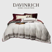 Juego de Ropa de Cama de Algodón Egipcio Luxe™ Decorbites: Cubrecama, Sábana, 2 Fundas para Almohadas