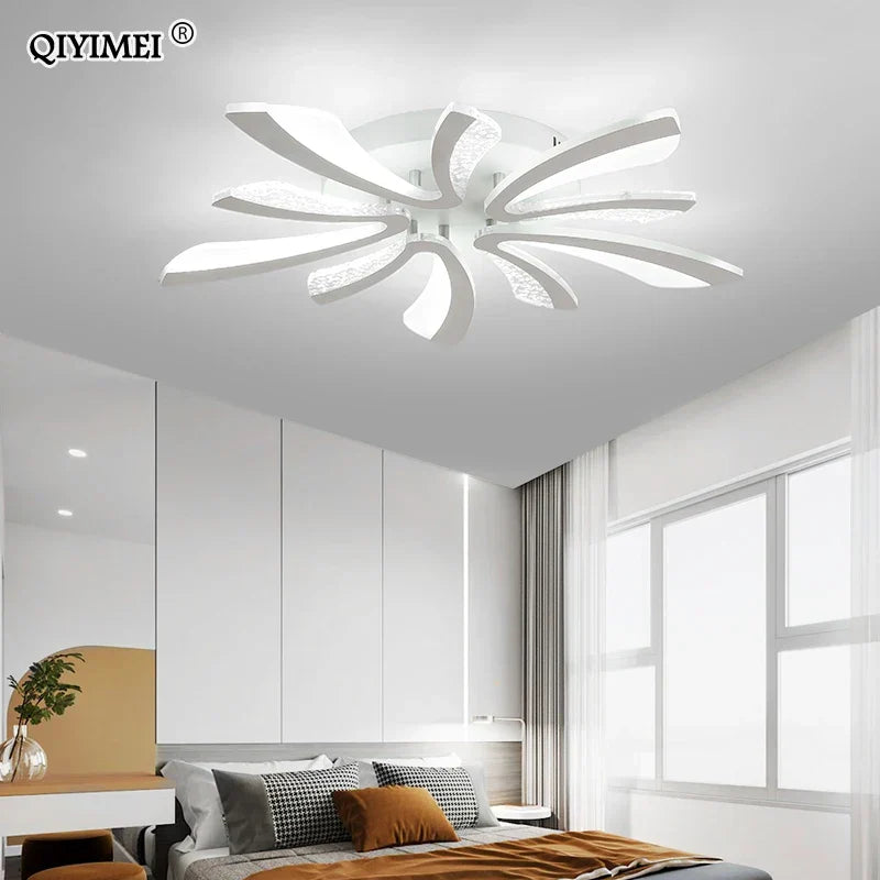 Decorbites™ LED-Deckenleuchter für Wohnzimmer, Schlafzimmer, Esszimmer, Arbeitszimmer in Weiß und Schwarz
