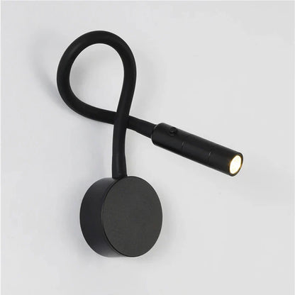DecorBites™ LED Reading Wall Lamp 3W Flexible Hose Sconce for Bedroom Study & Book Light