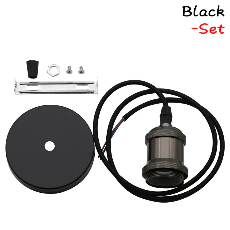 Lámpara colgante industrial Decorbites™ E27 titular de bombilla Edison 90-265V decoración de hogar estilo loft