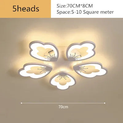 Acrylic Lotus LED Chandelier