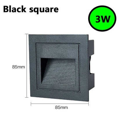 DecorBites™ Luces empotrables para escalones, pasillos y paredes exteriores, 3 W, IP65, resistentes al agua