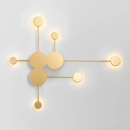 Aplique de pared LED geométrico DecorBites™: Aplique moderno para salón de hotel, lámpara de dormitorio