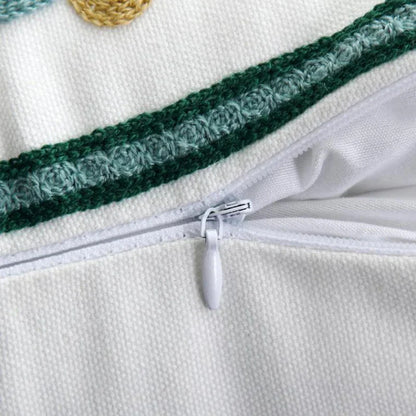 DecorBites™ Ethnic Style Canvas Embroidery Pillow Cover 45x45cm