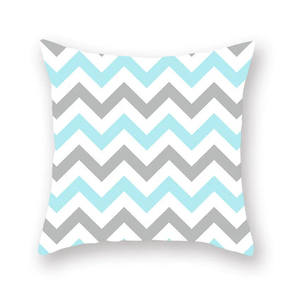 DecorBites™ Green Geometric Pillowcase - Nordic Classic Design for Home Decor and Comfort