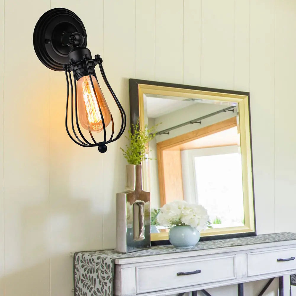 DecorBites™ Industrial Wall Lamp | American Indoor Sconce | Home Decor Light Fixture