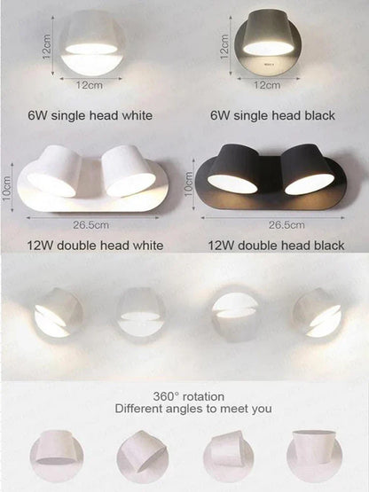 DecorBites™ LED Wall Lamp for Bedroom Bathroom Living Room Decor