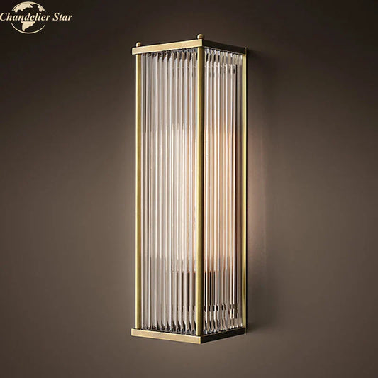 Aplique de pared de cristal DecorBites™, lámpara de pared retro vintage, iluminación LED para interiores