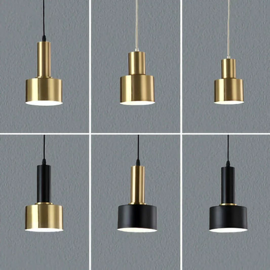 DecorBites™ Gold E27 LED Pendant Light Nordic Chandelier for Indoor Living Room & Bedroom