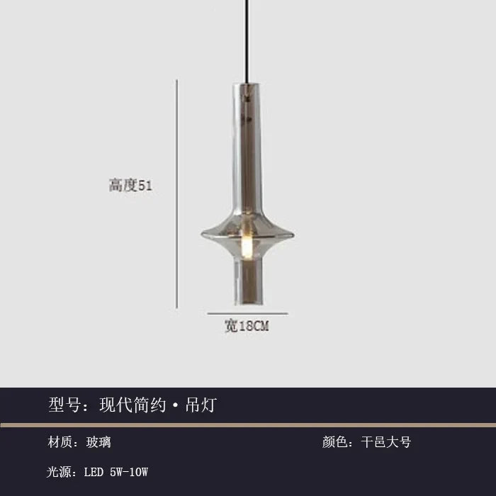 DecorBites™ Glass Pendant Light: Stylish Nordic Luxury Kitchen and Bedroom Hanging Lamp