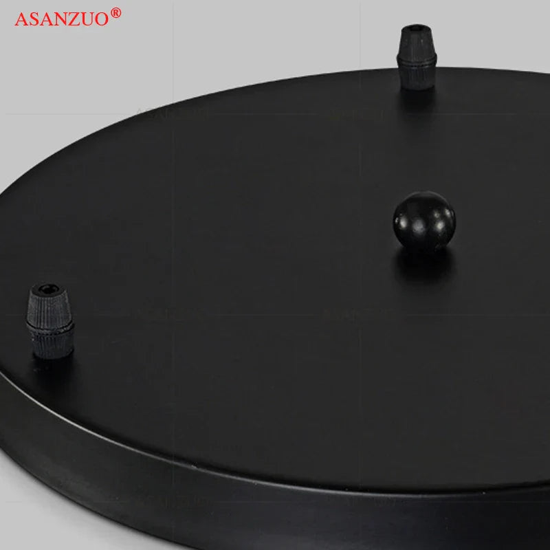 Lámpara de techo DecorBites™ con chasis de hierro para comedor - Multicabezal rectangular redonda