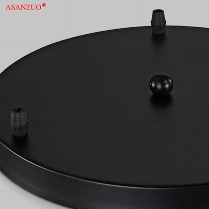 Lámpara de techo DecorBites™ con chasis de hierro para comedor - Multicabezal rectangular redonda