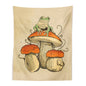 Decobites Frog Mushroom Psychedelic Tapestry Wall Hanging