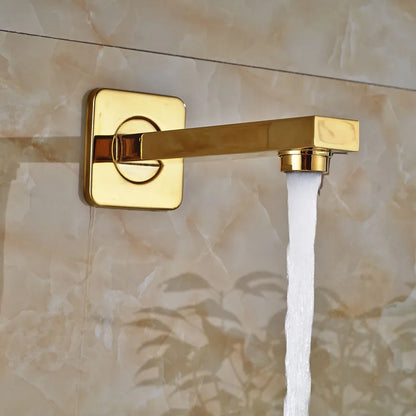 Grifo mezclador de ducha DecorBites™ dorado de 3 vías para montaje en pared con teleducha de plástico