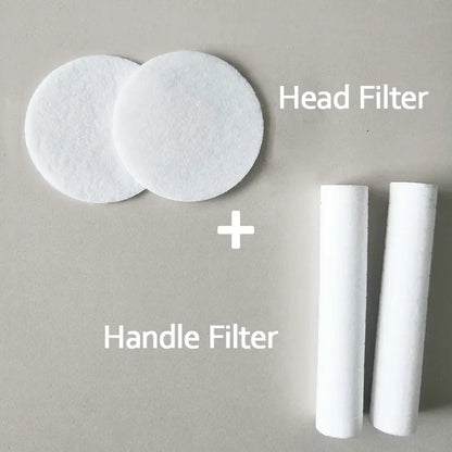 DecorBites™ 10cm Panel Shower Head with 2-layer Filter, High Pressure, Water Saving